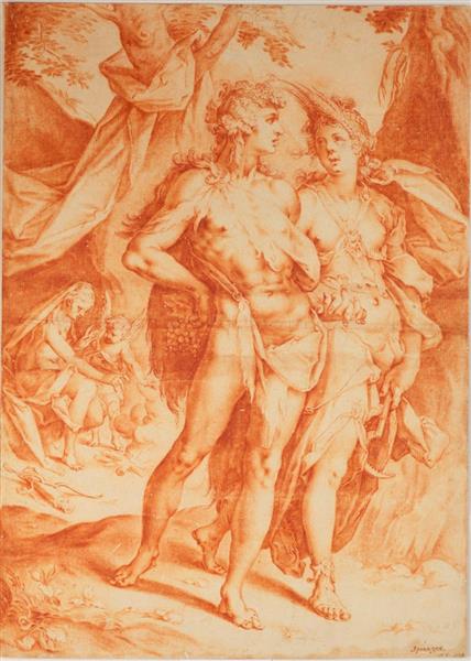 Bacchus  and  Ceres, 1590 - Bartholomeus Spranger