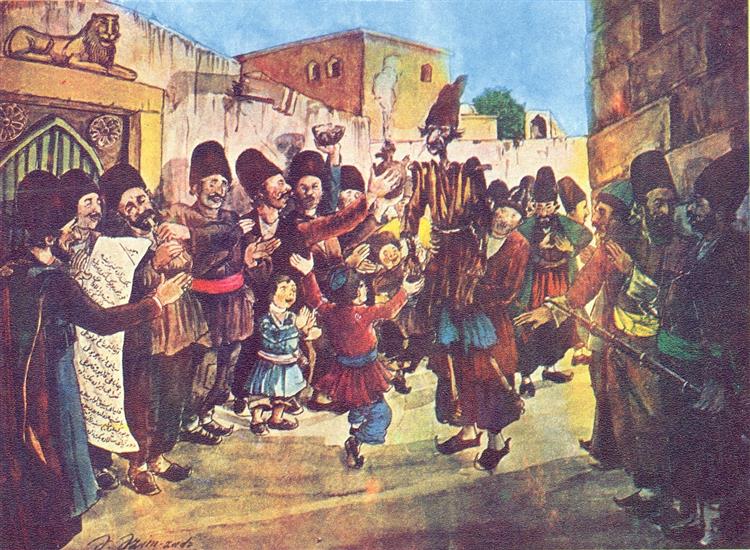 Folk Performance Kos Kosa, 1930 - Azim Azimzade