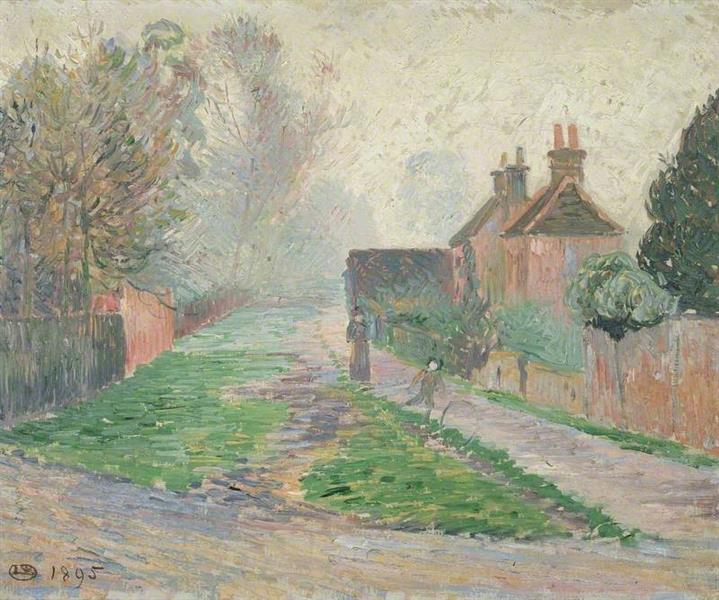 November Morning, Epping, 1895 - Lucien Pissarro