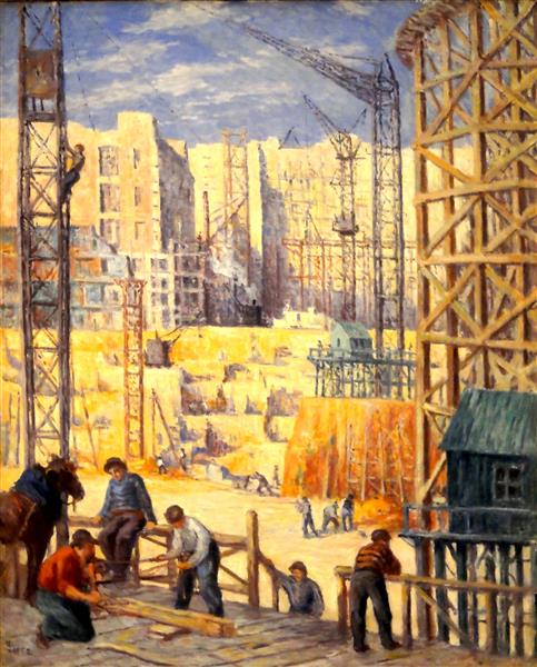 Construction Quai De Passy, 1907 - Maximilien Luce