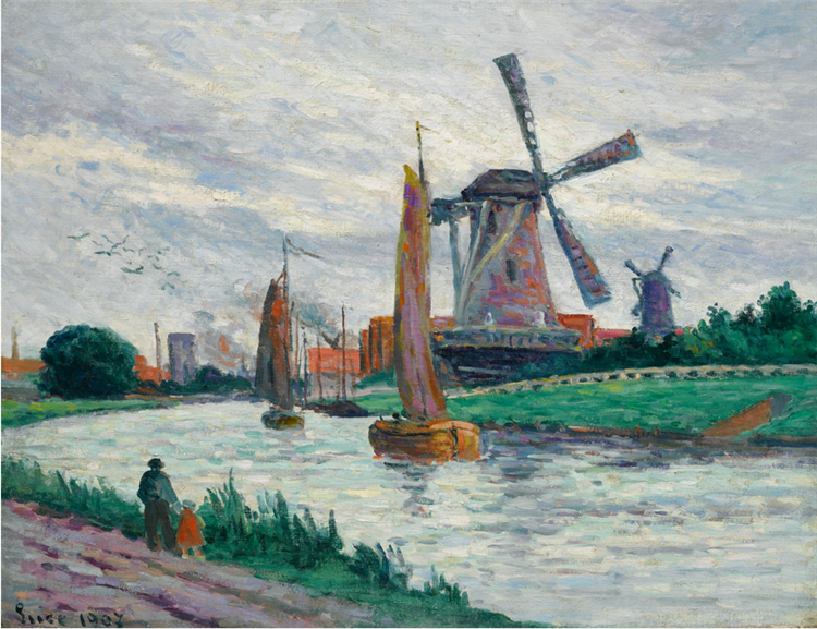 Moulins En Hollande, 1907 - Maximilien Luce