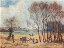 Peasants Near The Seine, Surroundings Of Rolleboise - Максимильен Люс