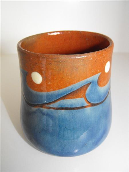 Cup with 'Wave and Moon' Decoration, 1900 - Willy Finch