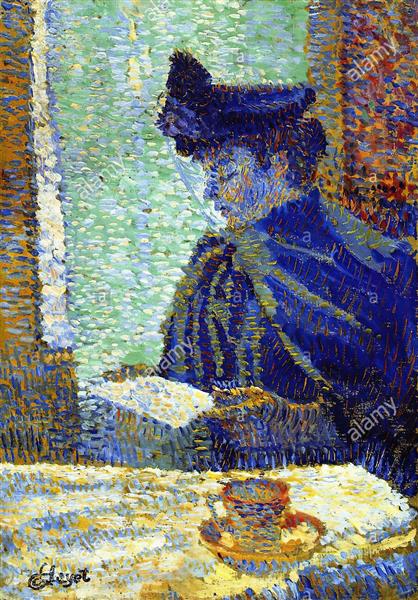 Woman with Hat - Louis Hayet