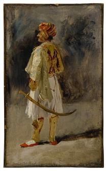 The Count of Palatino in the costume of a Palikar - Річард Паркс Бонінгтон