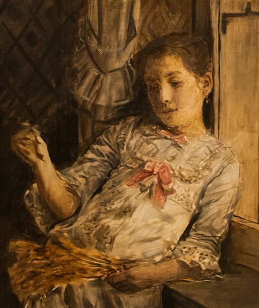 The Artist's Daughter, c.1882 - Xavier Mellery