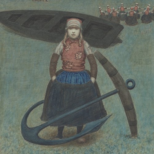 Petite Fille a Marken, c.1880 - Ксавье Меллери