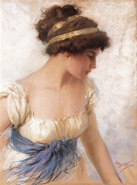 Portrait of a Woman, c.1910 - c.1917 - Achille Beltrame
