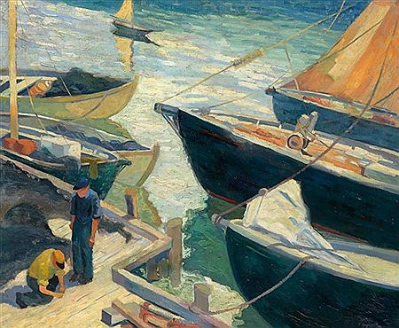 Baiting Trawls, 1930 - 1935 - Allan Randall Freelon
