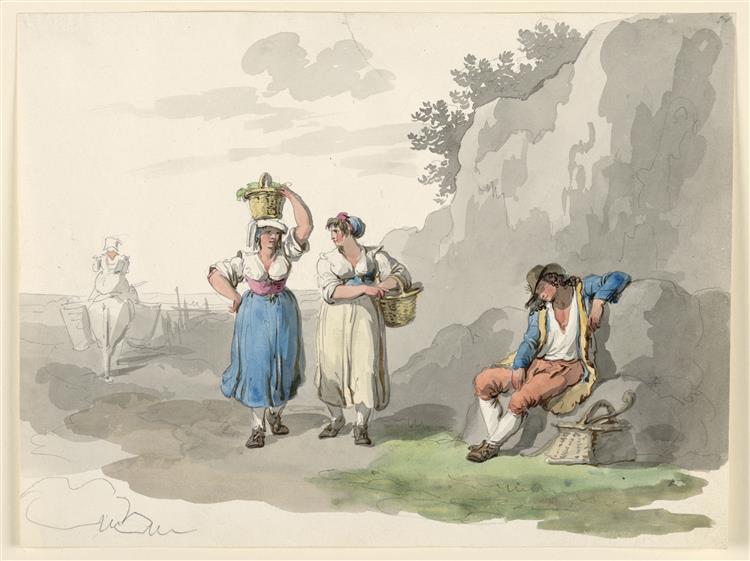 Return from the Vintage, 1808 - Bartolomeo Pinelli