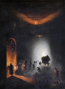 In the Grotta Vecchia of Posillipo - Vincenzo Abbati