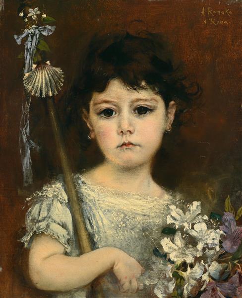 Mathilde, the Artist’s Second Daughter, c.1870 - Anton Romako