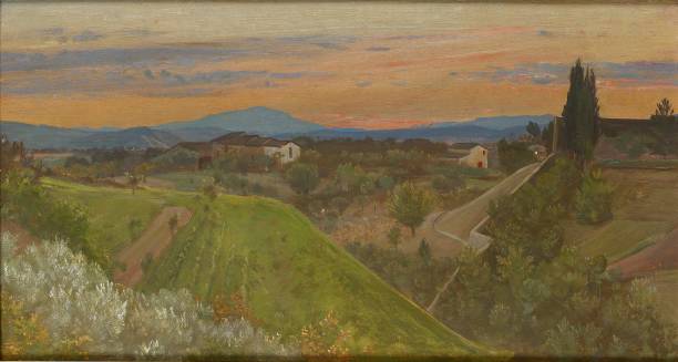 View Of Monte Amiata, c.1880 - Giovanni (Nino) Costa