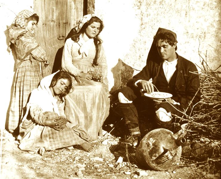 Peasants from Limina, c.1880 - c.1889 - Giuseppe Bruno
