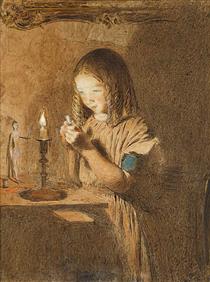 The young seamstress - William Henry Hunt
