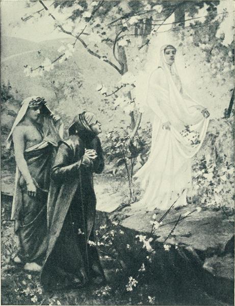 Dante meets Matelda, c.1881 - Albert Maignan - WikiArt.org