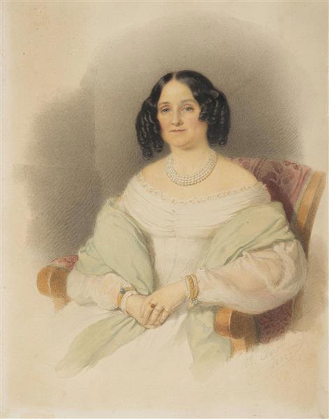 Portrait of a Lady, 1842 - Alexander Clarot