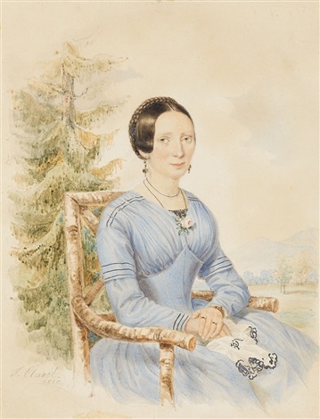 Portrait of a Lady, 1850 - Johann Baptist Clarot