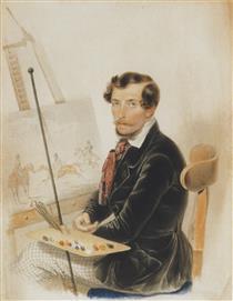 The painter Josef (Joseph) Heicke - Johann Baptist Clarot