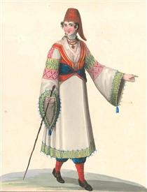 Costume of Carafagreci (Province of Calabria in the Kingdom of Naples) - Michela De Vito