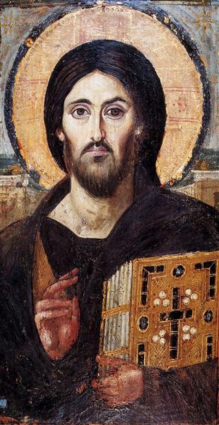 Christ the Saviour (Pantokrator), c.550 - Orthodox Icons