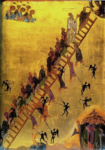 Ladder of Divine Ascent, c.1150 - Православные Иконы