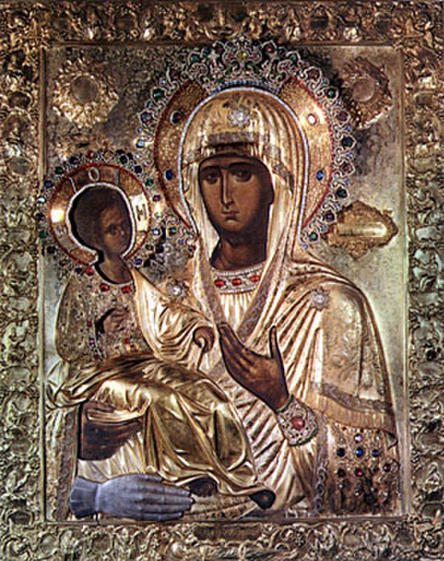 Three-Handed Virgin Mary Orthodox Icon Troeruchnitsa Б М Троеручница Икона Ikone 