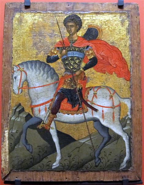 Saint George on Horseback, c.1400 - c.1450 - Orthodox Icons