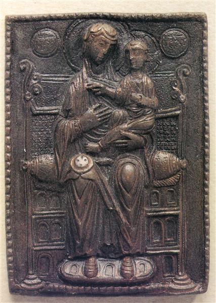 Virgin Mary on the Throne, c.1150 - Orthodox Icons