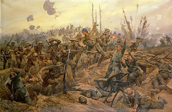 The battle of the Somme, 1916 - Richard Caton Woodville Jr.