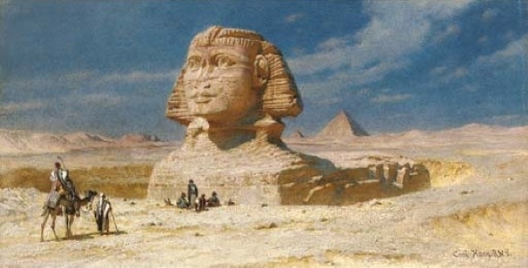 The sphinx of Geezah, 1874 - Carl Haag