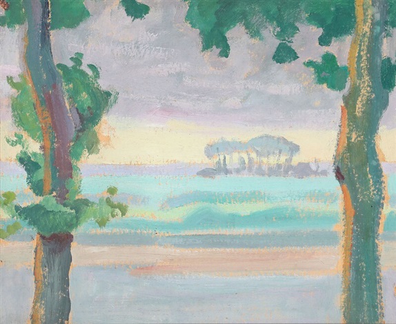 Landscape with Trees, 1911 - 莉莉·艾尔伯