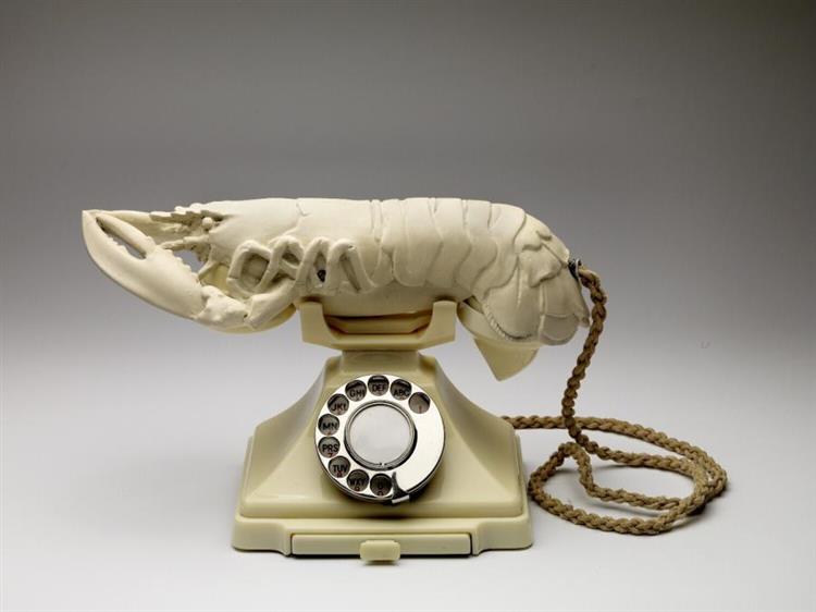 White Aphrodisiac Telephone, 1936 - Salvador Dalí