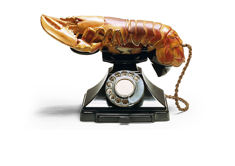 Lobster telephone (Aphrodisiac telephone), 1936 - Сальвадор Дали