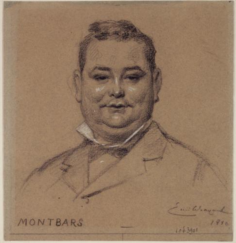 Portrait of Montbars, actor of the Palais-Royal, 1880 - Émile Bayard