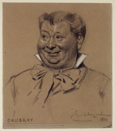 Portrait of Daubray, actor of the Palais-Royal, 1880 - Émile Bayard