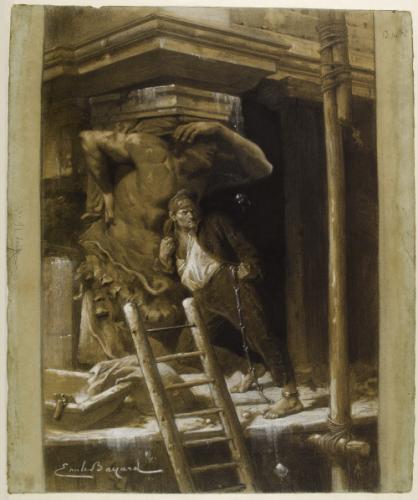The two caryatids, c.1879 - 1880 - Émile Bayard