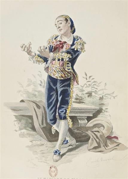 Figaro, from ''The marriage de Figaro'', 1876 - Émile Bayard