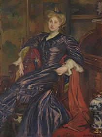 Portrait of Mrs Emily Montgomery-Lang - Jacques-Émile Blanche