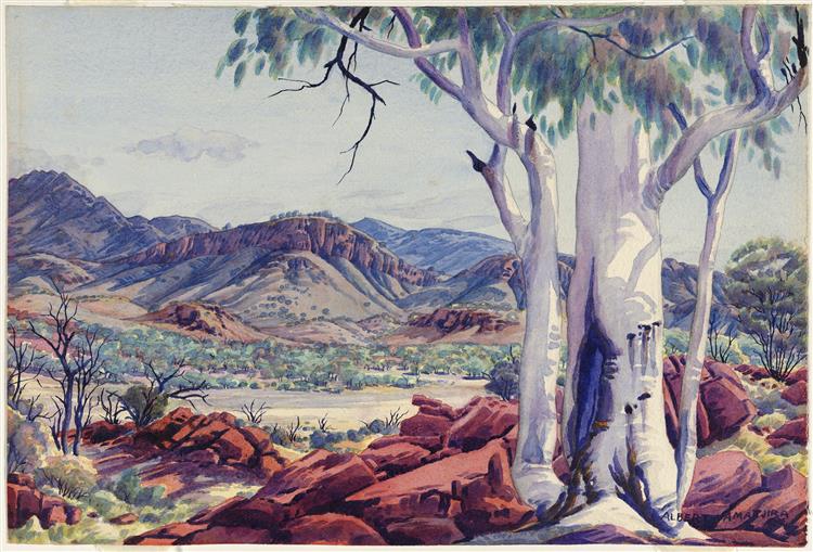 Alice Springs Country, 1954 - Albert Namatjira
