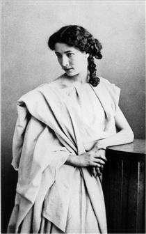 Sarah Bernhardt in the Role of Junie in "Britannicus" by Jean Racine - Надар