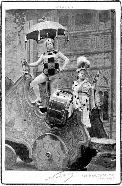 Zulma Bouffar Et Christian Dans Le Voyage Dans La Lune, 1875 - 納達爾