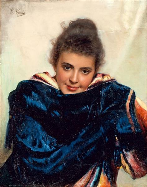 Portrait of Woman - Giovanni Costa