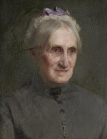 Old Age Portrait of Anna G. Chase Derrick - Elizabeth Coffin