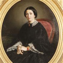 Portrait of a woman - Émile Auguste Hublin