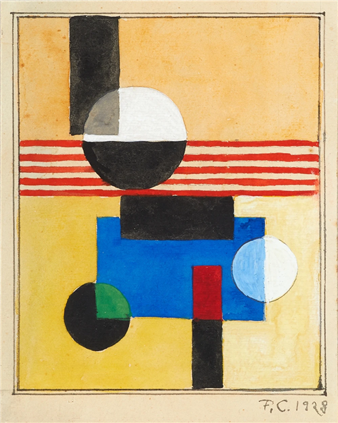 Komposition, 1928 - Franciska Clausen