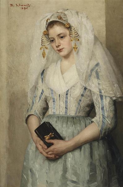 Portrait of a Girl in Costume, 1895 - Thérèse Schwartze