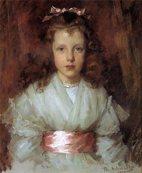 Portrait of Geradine Marguerite Van Hardenbroek, 1903 - Thérèse Schwartze