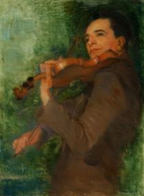 Albert Spalding, American Violinist - Violet Oakley