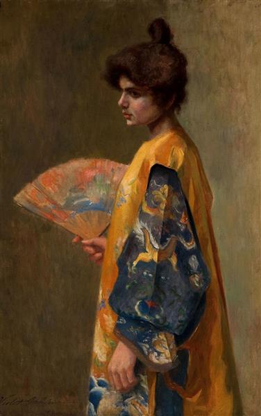 Lady with a Fan, 1895 - Вайолет Окли